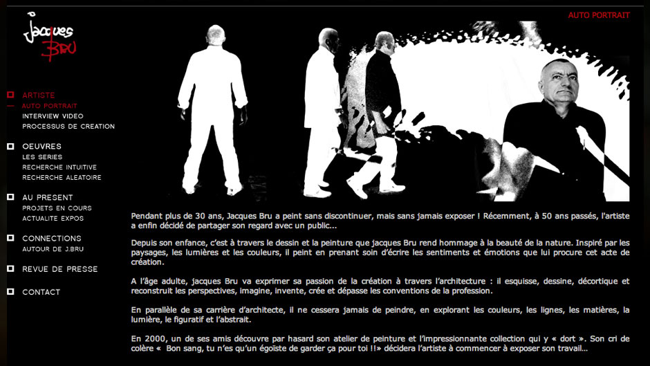 Jacques Bru website by Legyl